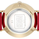 Coach Perry Red Dial Red Leather Strap Watch for Women - 14503486 Authentic Buy Shop Now