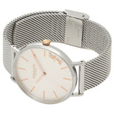 Coach Perry White Dial Silver Mesh Bracelet Watch for Women - 14503124 Authentic Buy Shop Now