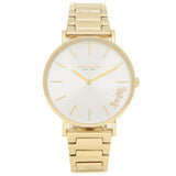 Coach Perry White Dial Gold Steel Strap Watch for Women - 14503345 Authentic Buy Shop Now