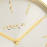Coach Perry White Dial Gold Steel Strap Watch for Women - 14503345 Authentic Buy Shop Now