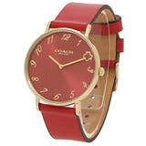 Coach Perry Red Dial Red Leather Strap Watch for Women - 14503722 Authentic Buy Shop Now