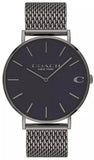 Coach Charles Black Dial Grey Mesh Bracelet Watch for Men - 14602145 Authentic Buy Shop Now