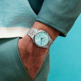 Citizen Tsuyosa Automatic Turquoise Dial Silver Steel Strap Watch For Men - NJ0151-88M Authentic Buy Shop Now