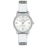 Coach Delancey White Dial Silver Steel Strap Watch for Women - 14502353 Authentic Buy Shop Now