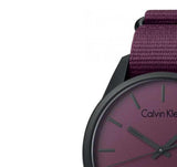 Calvin Klein Tone Maroon Dial Maroon NATO Strap Watch for Men - K7K514UP Authentic Buy Shop Now