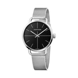 Calvin Klein Even Black Dial Silver Mesh Bracelet Watch for Women - K7B23121 Authentic Buy Shop Now