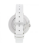 Calvin Klein Rise White Grey Dial White Leather Strap Watch for Women - K7A231L6 Authentic Buy Shop Now