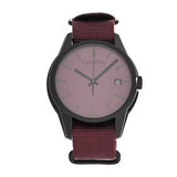 Calvin Klein Tone Maroon Dial Maroon NATO Strap Watch for Men - K7K514UP Authentic Buy Shop Now