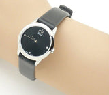 Calvin Klein Minimal Black Dial Black Leather Strap Watch for Women - K3M231CS Authentic Buy Shop Now