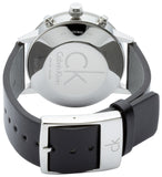 Calvin Klein Post Minimal Chronograph Black Dial Black Leather Strap Watch for Men - K7627107 Authentic Buy Shop Now