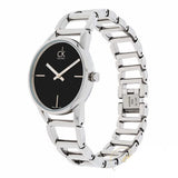 Calvin Klein Stately Black Dial Silver Steel Strap Watch for Women - K3G23121 Authentic Buy Shop Now