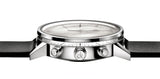 Calvin Klein Post Minimal White Dial Black Leather Strap Watch for Men - K7627120 Authentic Buy Shop Now