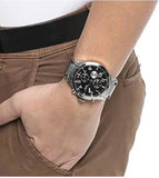 Tommy Hilfiger Cool Sport Multifunction Black Dial Silver Steel Strap Watch for Men - 1791141 Authentic Buy Shop Now