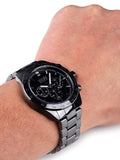Hugo Boss Ikon Chronograph Black Dial Black Steel Strap Watch for Men - 1512961 Authentic Buy Shop Now