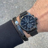 Hugo Boss Associate Black Dial Black Mesh Bracelet Watch for Men - 1513769 Authentic Buy Shop Now