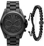 Michael Kors Bradshaw Black Dial Black Steel Strap Watch for Men - MK5550 Authentic Buy Shop Now