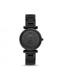 Fossil Carlie Black Dial Black Steel Strap Watch for Women - ES4488 Authentic Buy Shop Now