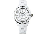 Chanel J12 Diamonds Ceramic White Dial White Steel Strap Watch for Women - J12 H1628 Authentic Buy Shop Now