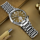 Citizen Tsuyosa Automatic Titanium Yellow Dial Silver Steel Strap Watch For Men - NK5010-51X Authentic Buy Shop Now