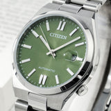 Citizen x Pantone Automatic Peaceful Green Dial Silver Steel Strap Watch For Men - NJ0158-89Z Authentic Buy Shop Now