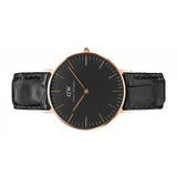 Daniel Wellington Classic Reading Black Dial Black Leather Strap Watch For Women - DW00100141 Authentic Buy Shop Now