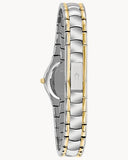 Bulova Classic White Dial Two Tone Steel Strap Watch for Women - 98T84 Authentic Buy Shop Now