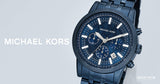Michael Kors Hutton Chronograph Blue Dial Blue Steel Strap Watch For Men - MK9088 Authentic Buy Shop Now