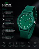 Lacoste 12.12 Cyan Green Dial Cyan Green Silicon Strap Watch for Men - 2011192 Authentic Buy Shop Now