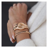 Daniel Wellington Iconic Link Unitone Rose Gold Dial Rose Gold Steel Strap Watch For Women - DW00100401 Authentic Buy Shop Now