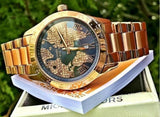 Michael Kors Layton Rose Gold Dial Rose Gold Steel Strap Watch for Women - MK6395 Authentic Buy Shop Now