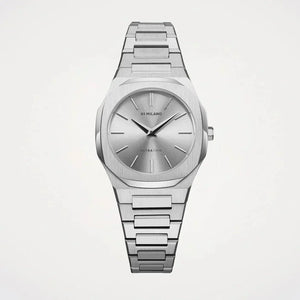 D1 Milano Ultra Thin Silver Dial Silver Steel Strap Watch for Women - D1-UTBL30 Authentic Buy Shop Now