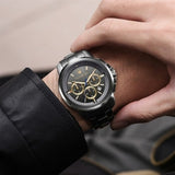 Maserati Successo Chronograph Gray Dial Gray Steel Strap Watch For Men - R8873621007 Authentic Buy Shop Now