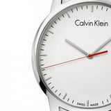 Calvin Klein City Quartz White Dial Silver Steel Strap Watch for Men - K2G2G1Z6 Authentic Buy Shop Now