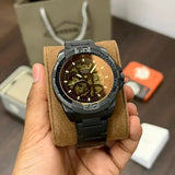 Fossil Bronson Automatic Skeleton Black Dial Black Steel Strap Watch for Men - ME3256 Authentic Buy Shop Now