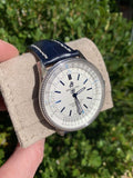 Breitling Navitimer Automatic 41mm White Dial Blue Leather Strap Watch for Men - A173263A1G1P1 Authentic Buy Shop Now