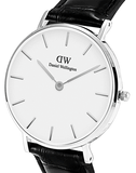 Daniel Wellington Classic Petite Reading White Dial Black Leather Strap Watch For Women - DW00100241 Authentic Buy Shop Now