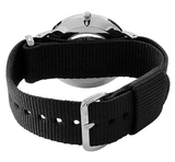 Daniel Wellington Classic Cornwall White Dial Black Nylon Strap Watch For Men - DW00100260 Authentic Buy Shop Now