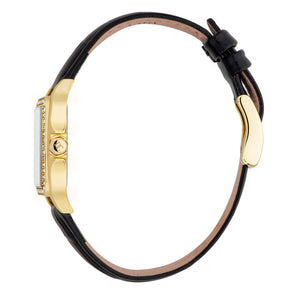 Michael Kors Lexington Black Dial Black Leather Strap Watch For Women - MK4748 Authentic Buy Shop Now