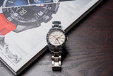 Seiko Presage Sharp Edged Series Automatic GMT Champagne Dial Silver Steel Strap Watch For Men - SPB273J1 Authentic Buy Shop Now