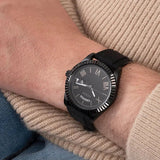 Guess Connoisseur Black Dial Black Silicone Strap Watch For Men - GW0335G1 Authentic Buy Shop Now