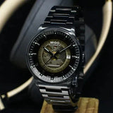 Mido Commander II Automatic Gradient Black Dial Black Steel Strap Watch For Men - M021.407.33.411.00 Authentic Buy Shop Now