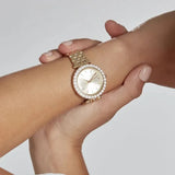 Michael Kors Darci Analog Gold Dial Gold Steel Strap Watch For Women - MK4513 Authentic Buy Shop Now
