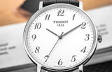 Tissot Everytime Large White Dial Black Leather Strap Watch For Men - T109.610.16.032.00 Authentic Buy Shop Now