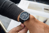Emporio Armani Meccanico Automatic Black Dial Black Steel Strap Watch For Men - AR60054 Authentic Buy Shop Now