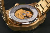 Fossil Bronson Automatic Skeleton Black Dial Gold Steel Strap Watch for Men - ME3257 Authentic Buy Shop Now