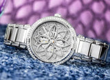 Guess Lily Quartz Silver Dial Silver Steel Strap Watch For Women - GW0528L1 Authentic Buy Shop Now