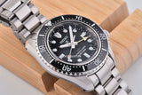 Seiko Prosprex Dark Depths GMT Automatic Black Dial Silver Steel Strap Watch For Men - SPB383J1 Authentic Buy Shop Now