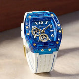 Guess Phoenix Analog Blue Dial White Silicone Strap Watch For Men - GE0499G6 Authentic Buy Shop Now