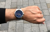 Tissot PRC 200 Chronograph Quartz Blue Dial Silver Steel Strap Watch For Men - T114.417.11.047.00 Authentic Buy Shop Now