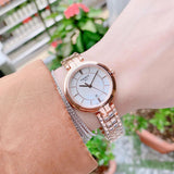 Tissot T Lady Flamingo Mother of Pearl Dial Rose Gold Steel Strap Watch For Women - T094.210.33.111.01 Authentic Buy Shop Now